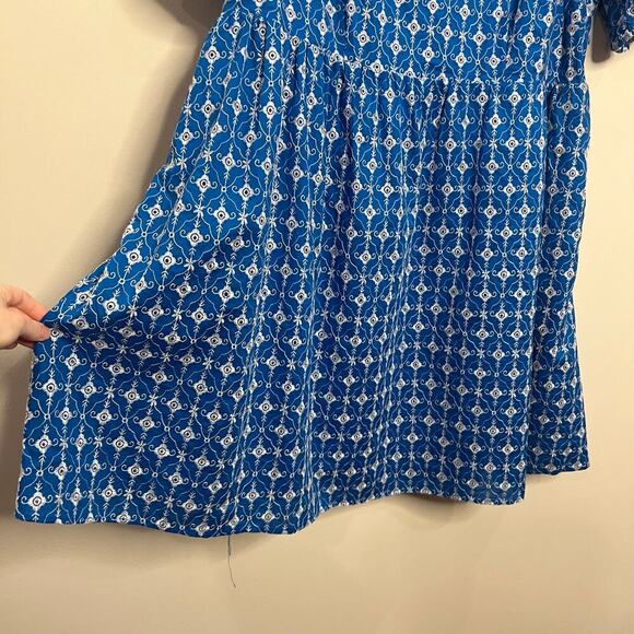 Rhode Dresses Rhode X Target Blue Eyelet Mini Dress Puff Sleeve Embroidered - Picture 9 of 10